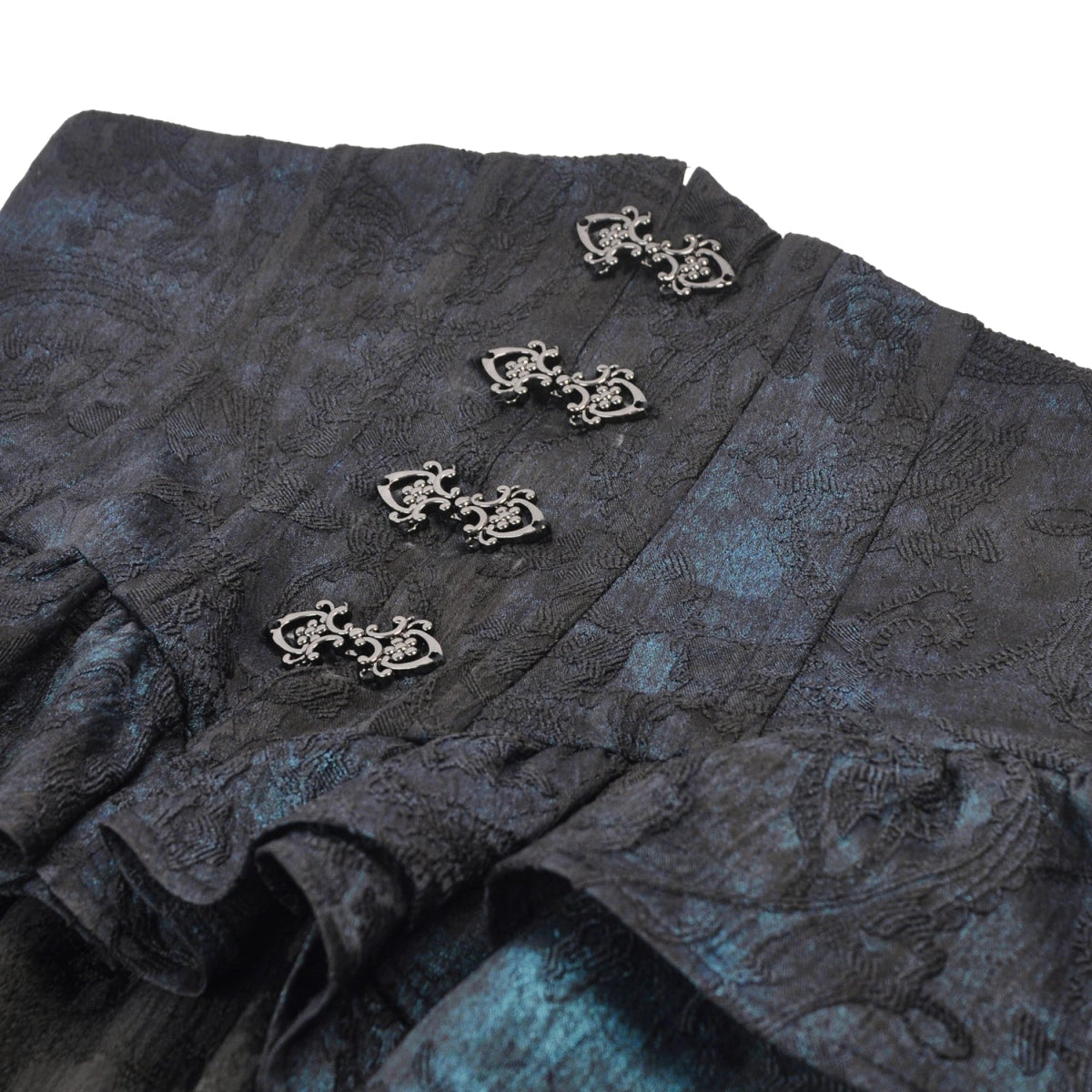 Sobrefalda Gótica con Cintura Corset y volantes - Crazyinlove