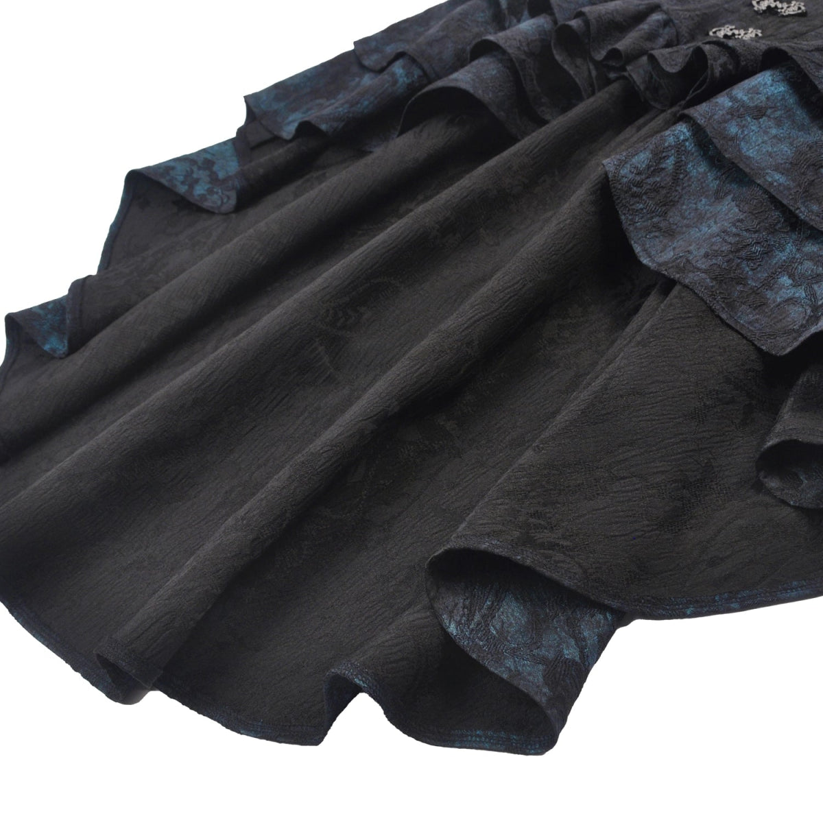 Sobrefalda Gótica con Cintura Corset y volantes - Crazyinlove