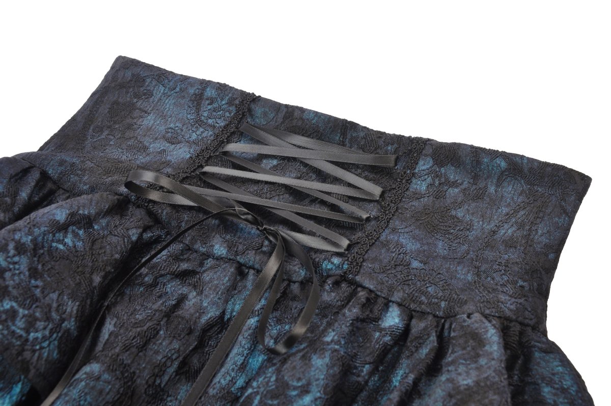 Sobrefalda Gótica con Cintura Corset y volantes - Crazyinlove