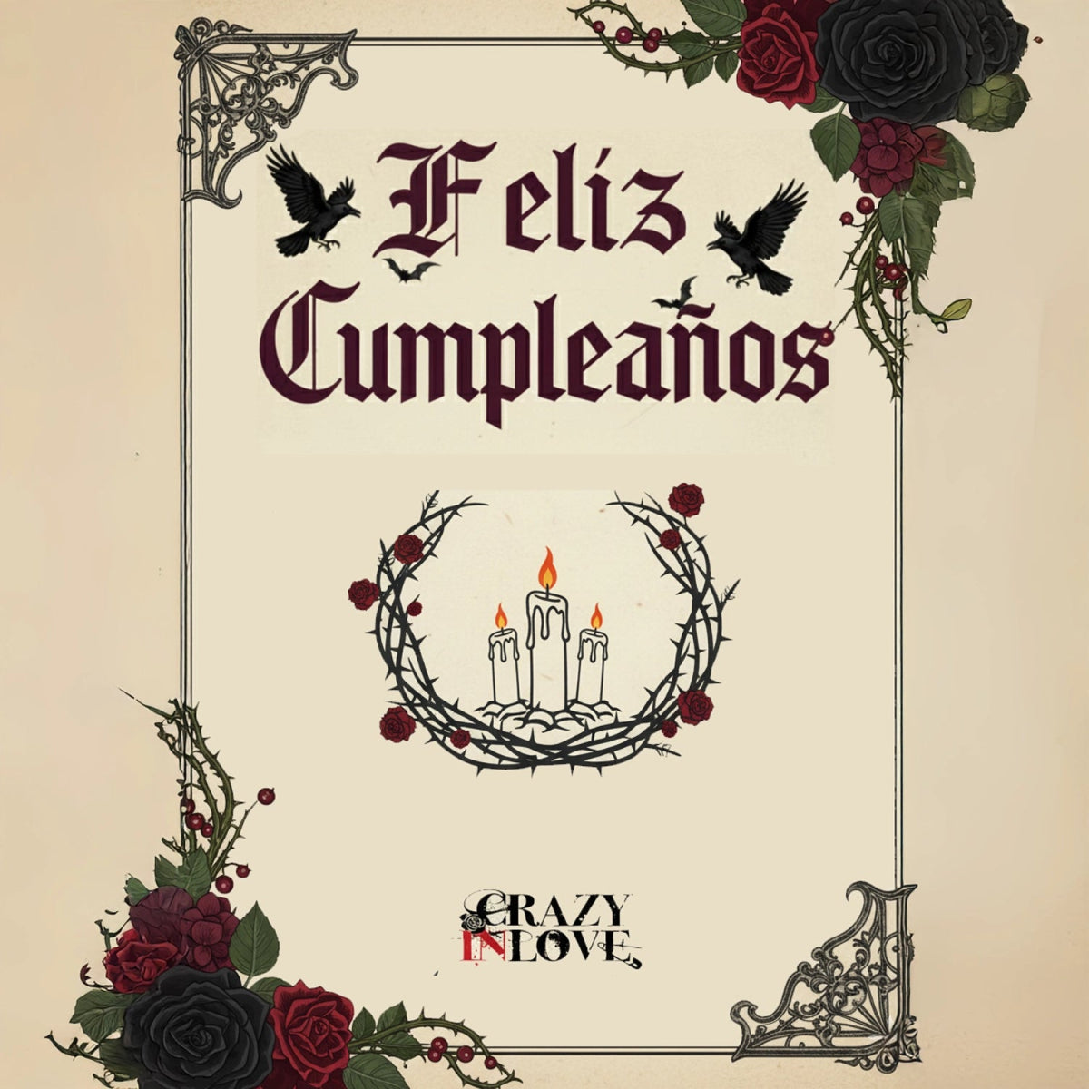 Tarjeta de Regalo Cumpleaños - Crazyinlove