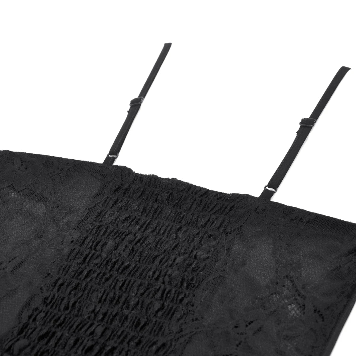 Top de Encaje con Lazada Frontal y Tirantes - Crazyinlove