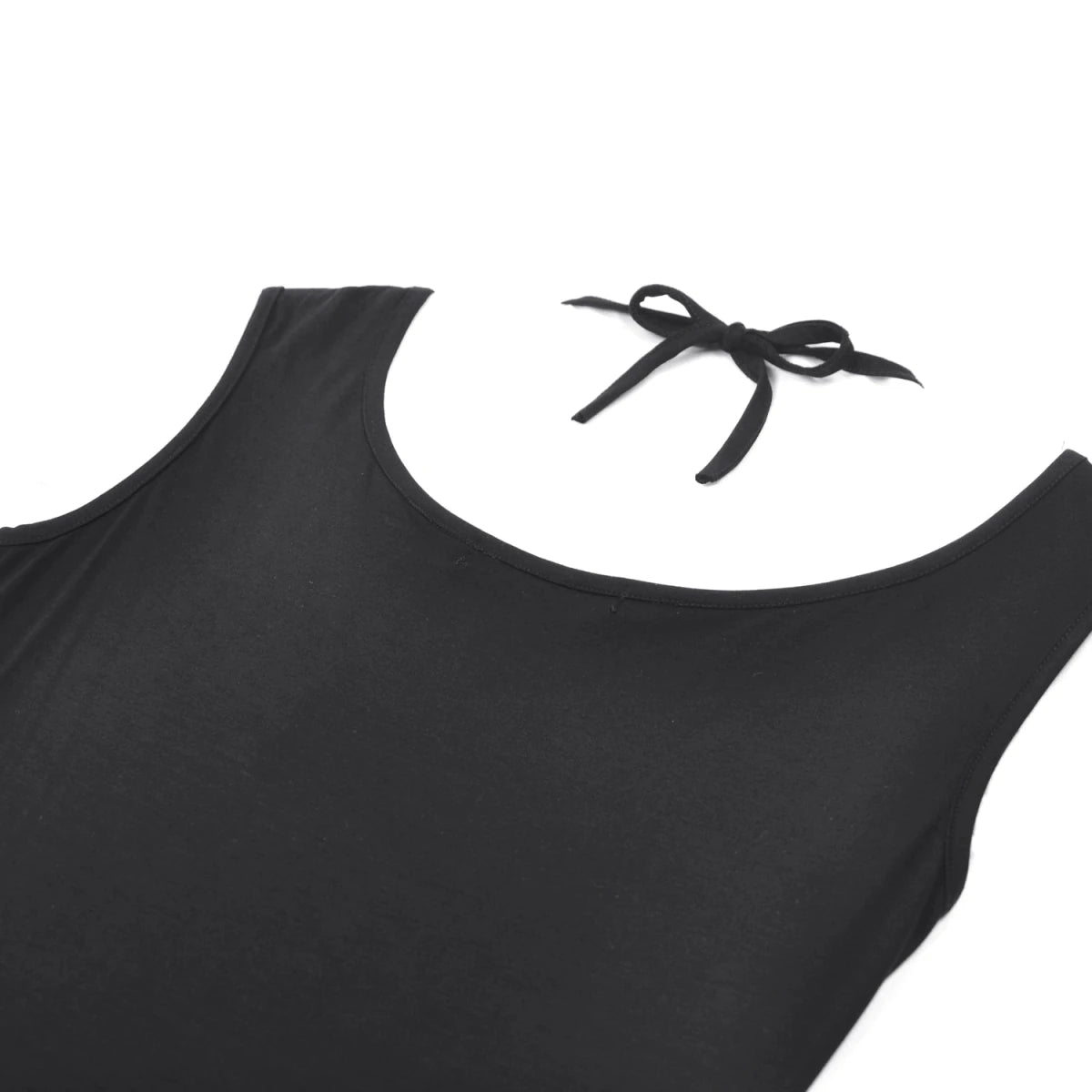 Top Gótico Negro con Dije de Araña y Escote Calado - Crazyinlove