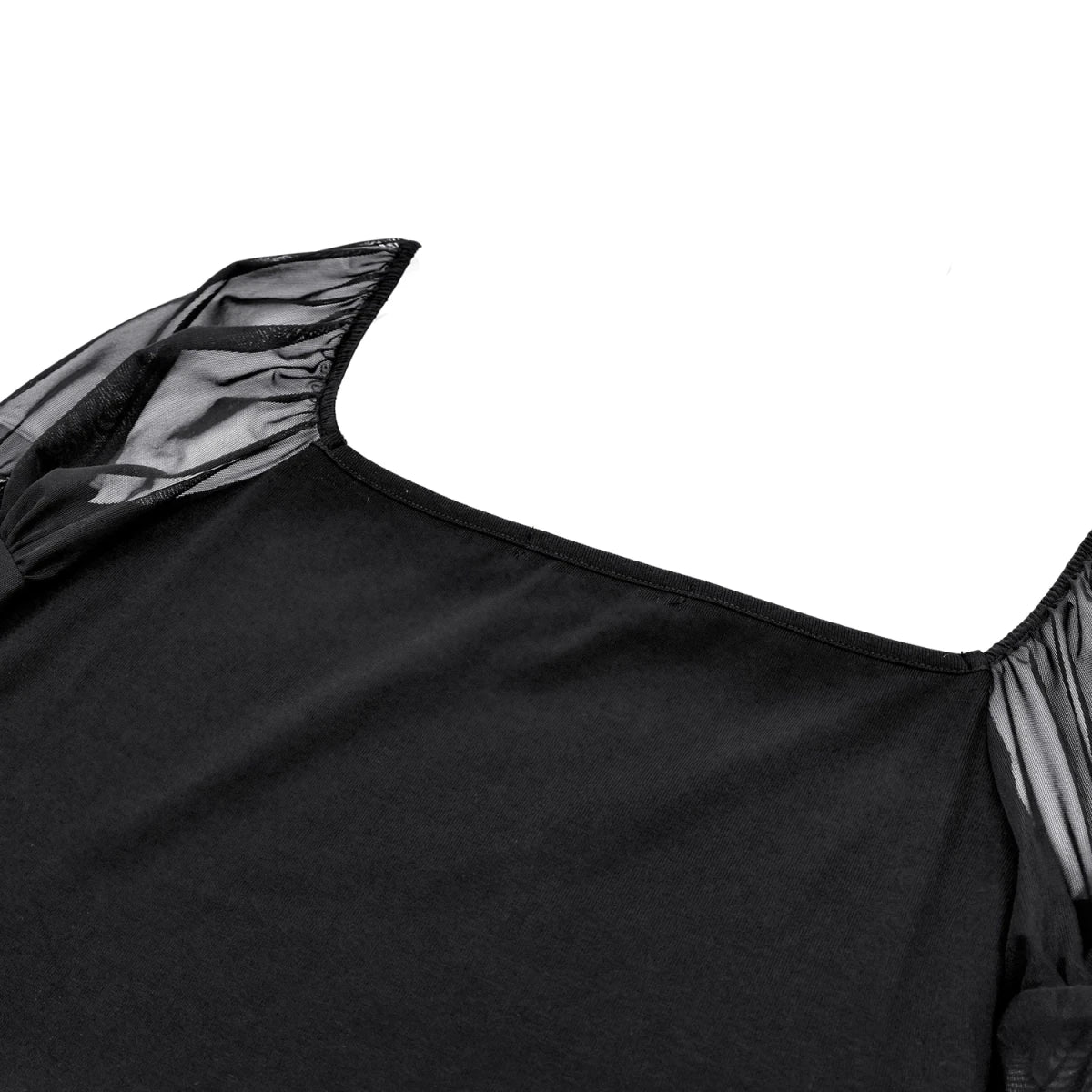 Top Gótico Victoriano de Encaje con Mangas Campana y Cintura de Tul - Crazyinlove