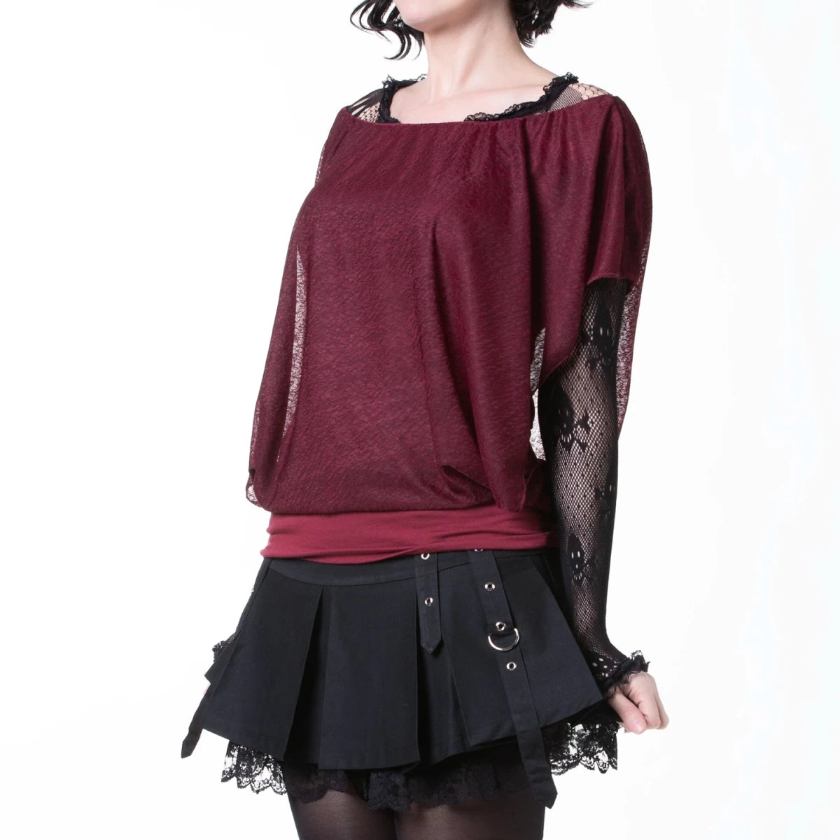 Top Granate con Hombros Descubiertos - Crazyinlove