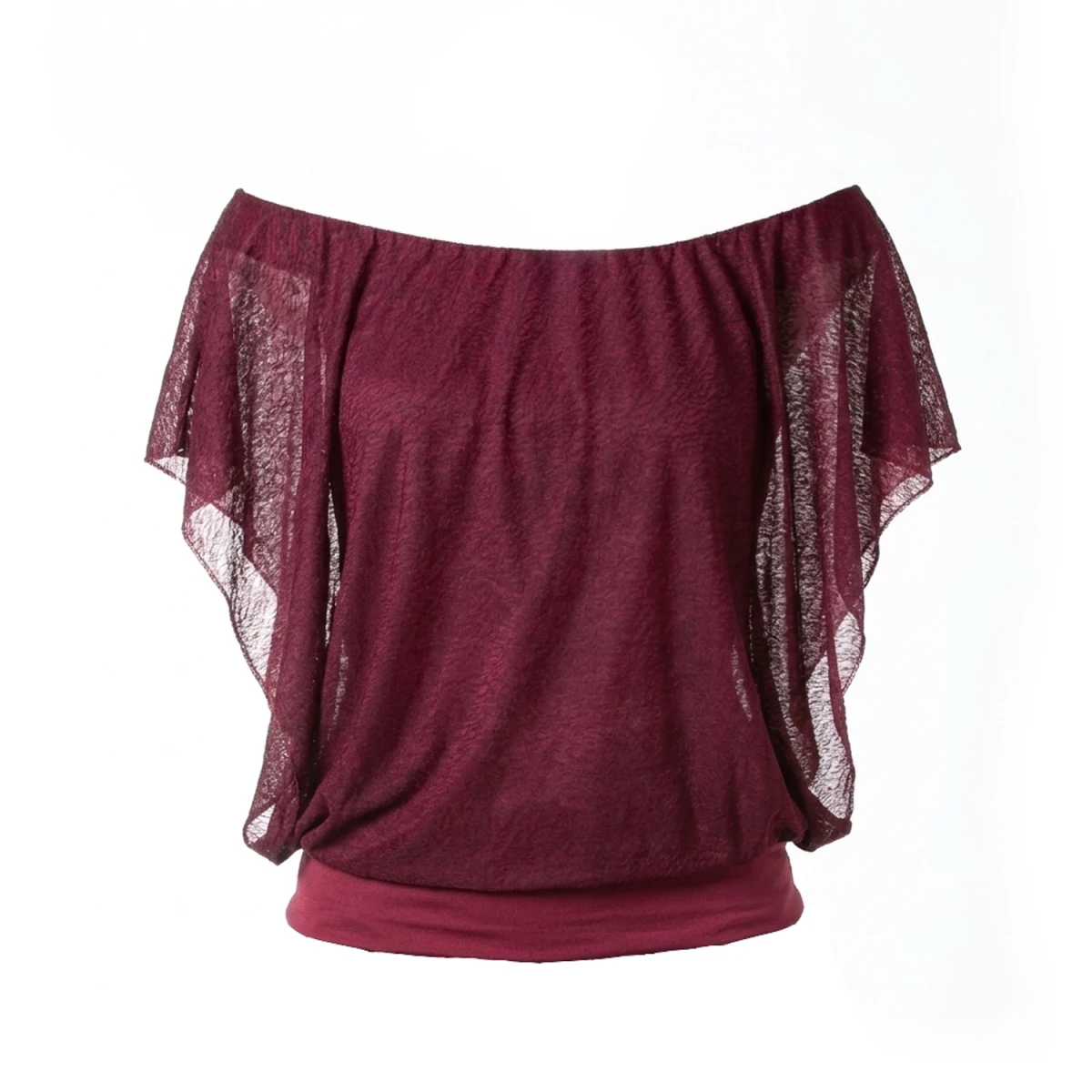 Top Granate con Hombros Descubiertos - Crazyinlove