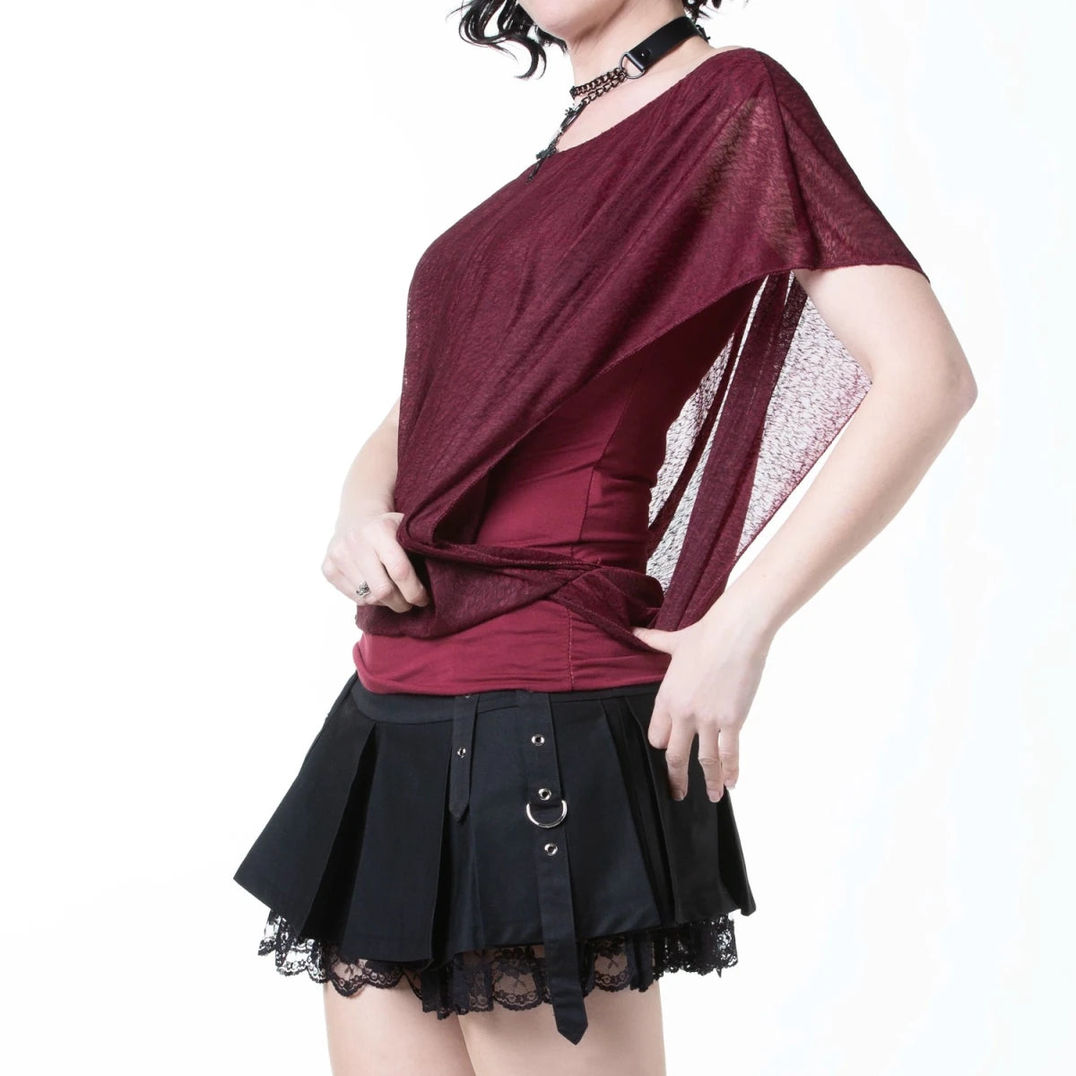 Top Granate con Hombros Descubiertos - Crazyinlove