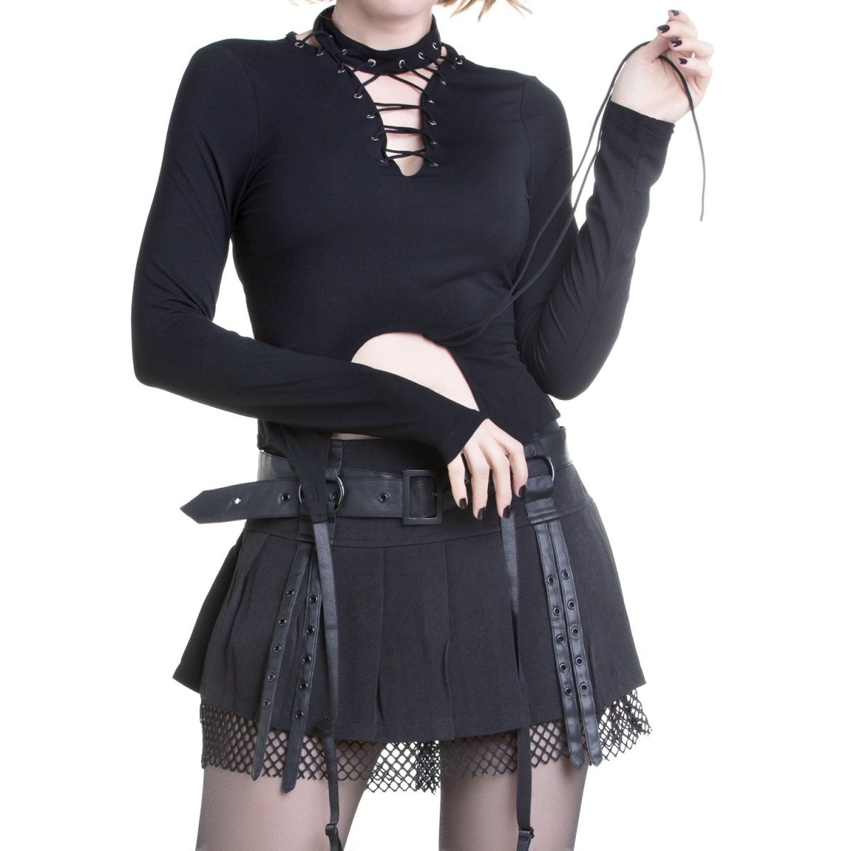 Top Manga larga Asimetrico - Crazyinlove