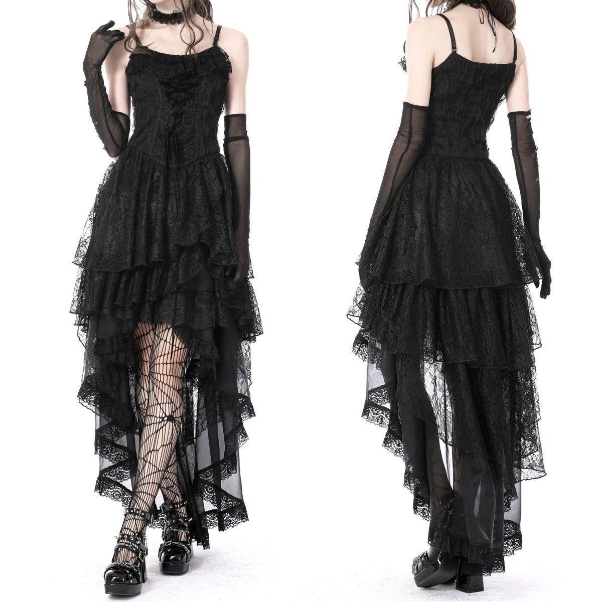 Vestido Corto con Encaje - Crazyinlove