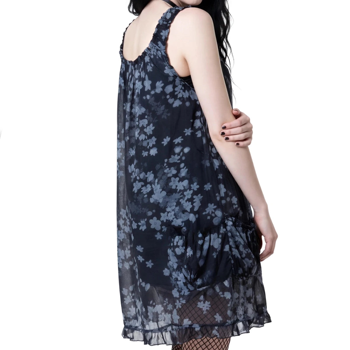 Vestido de Algodón Fino con Flores y Tirantes - Crazyinlove
