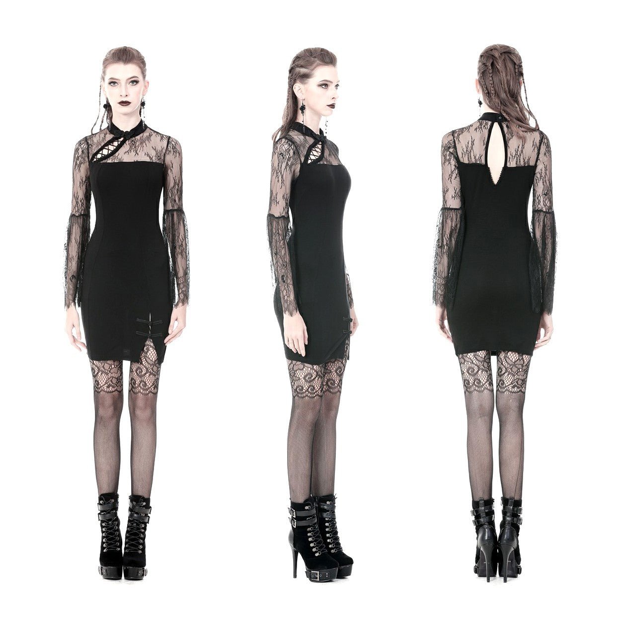 Vestido de Tubo con Encaje - Crazyinlove