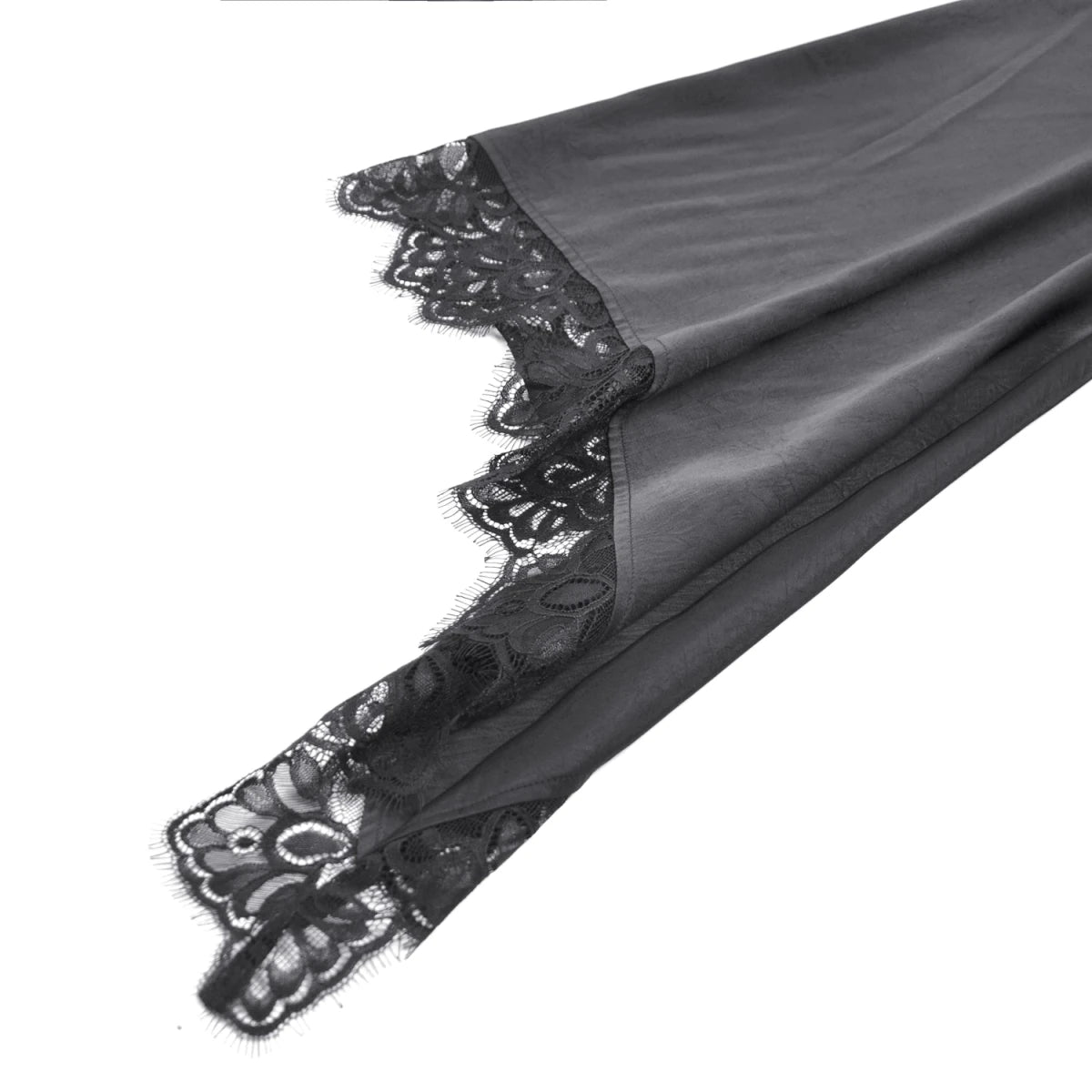 Vestido Kimono Asimétrico con Encaje y Flecos - Crazyinlove