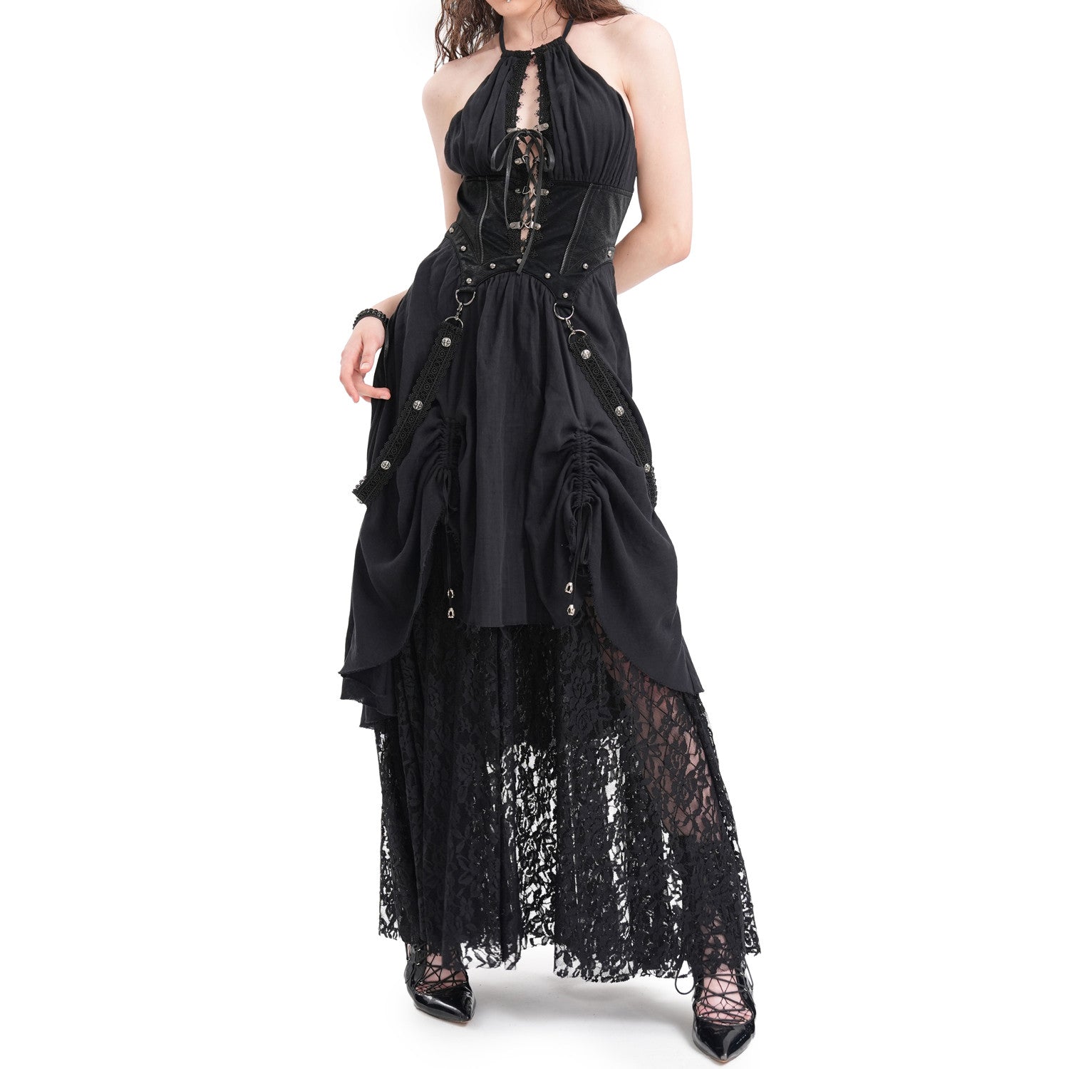 coven silk dress Coven & Co - Starlight Gown - Pink