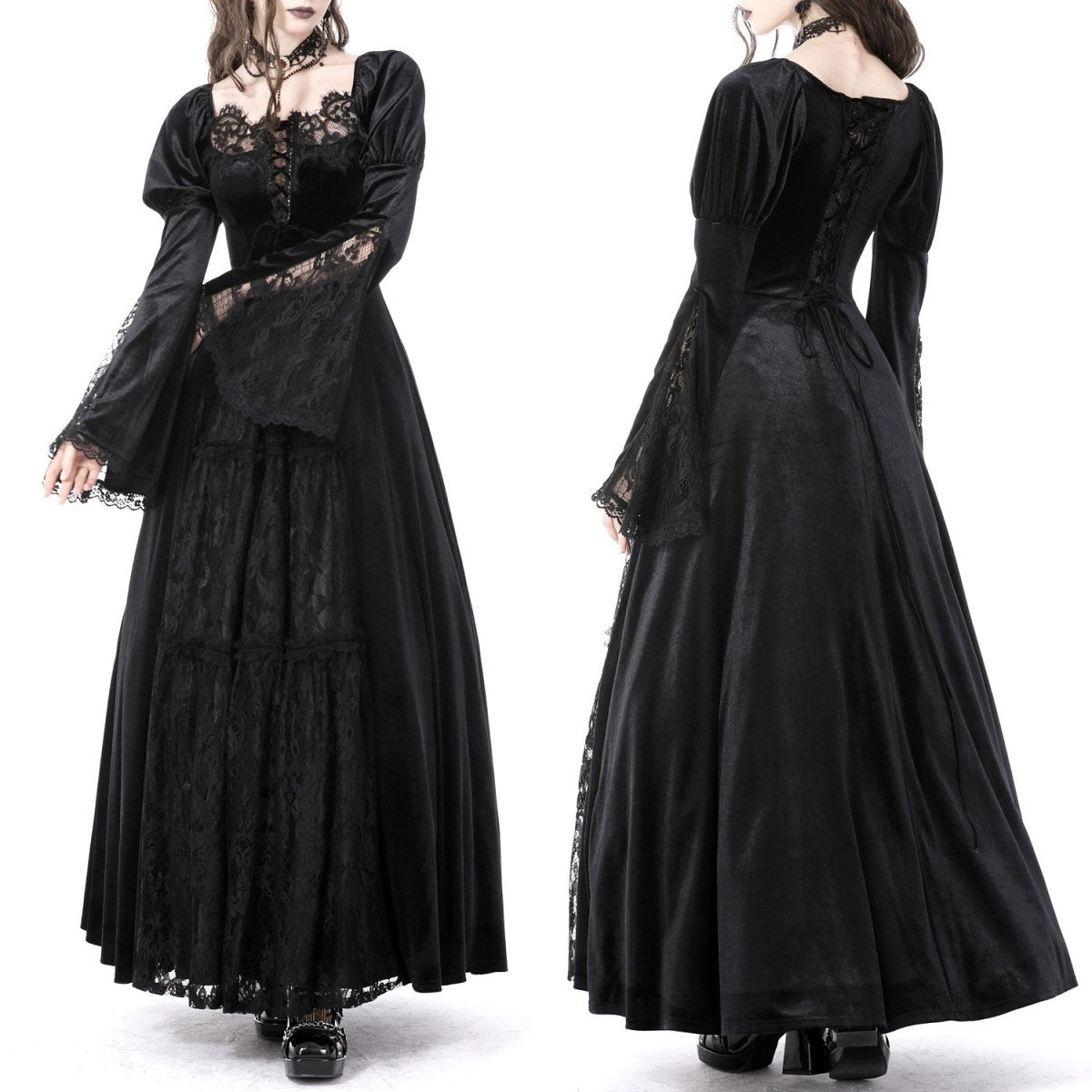 Vestido Largo de Terciopelo - Crazyinlove