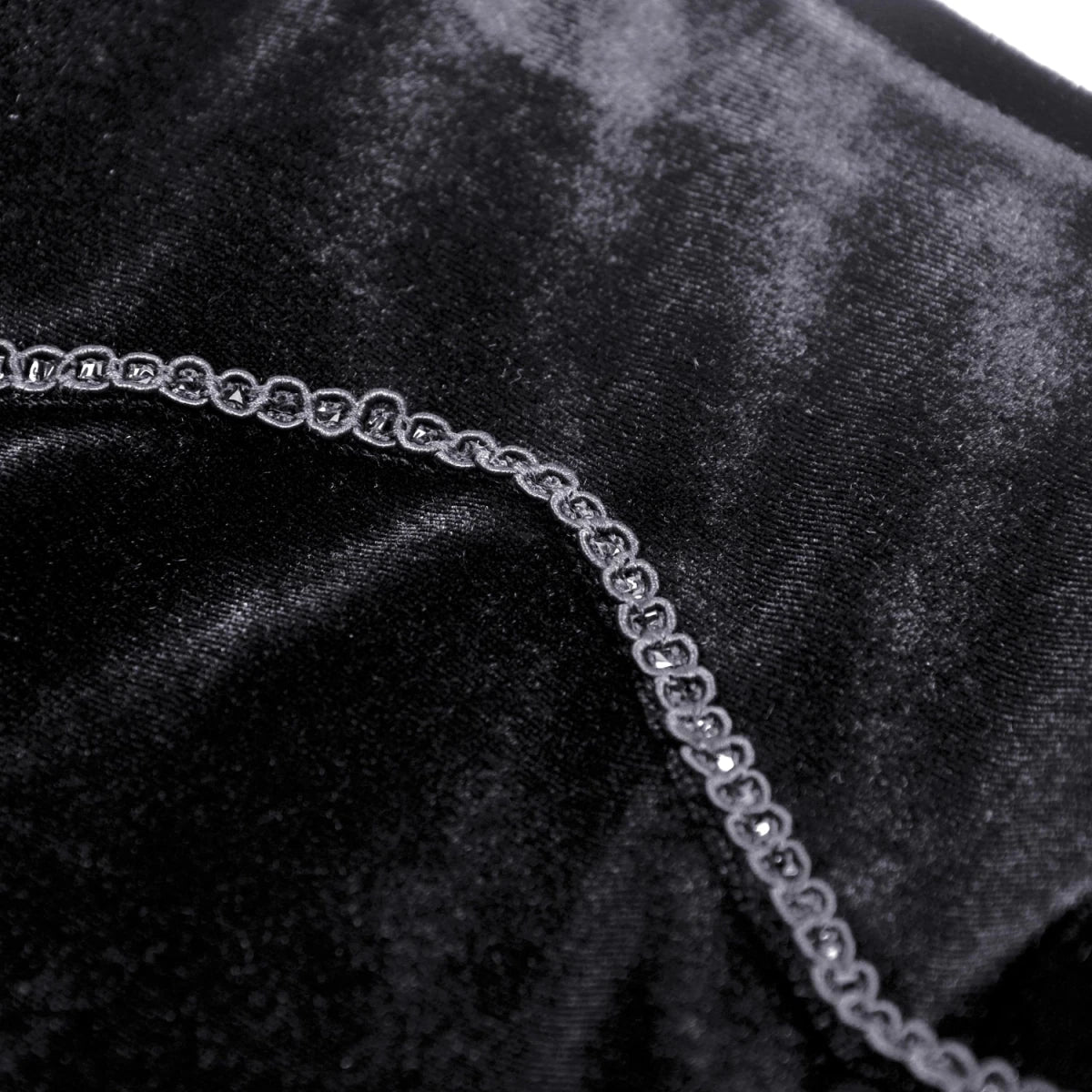 Vestido Largo/corto Terciopelo Negro - Crazyinlove