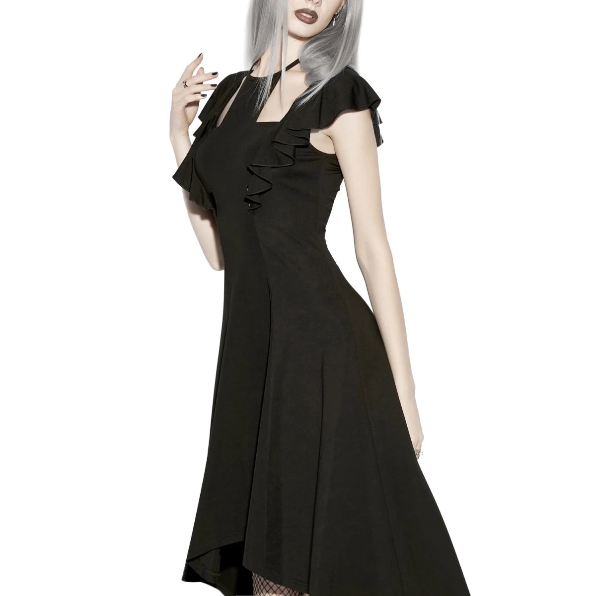 Vestido Midi Asimétrico con Cut-outs - Crazyinlove