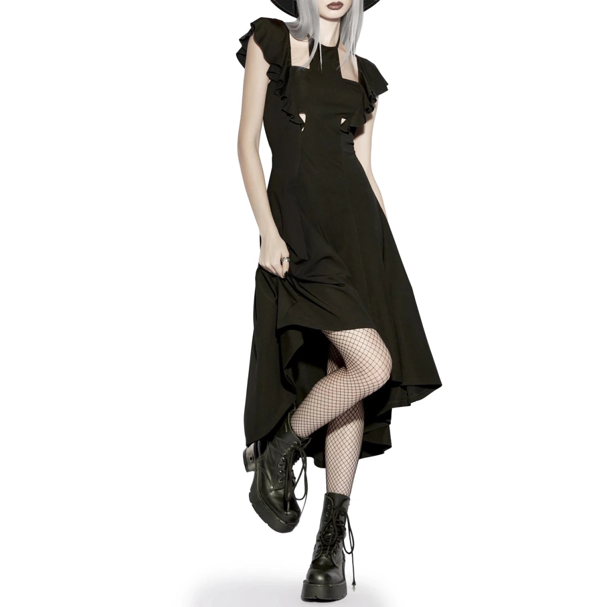 Vestido Midi Asimétrico con Cut-outs - Crazyinlove