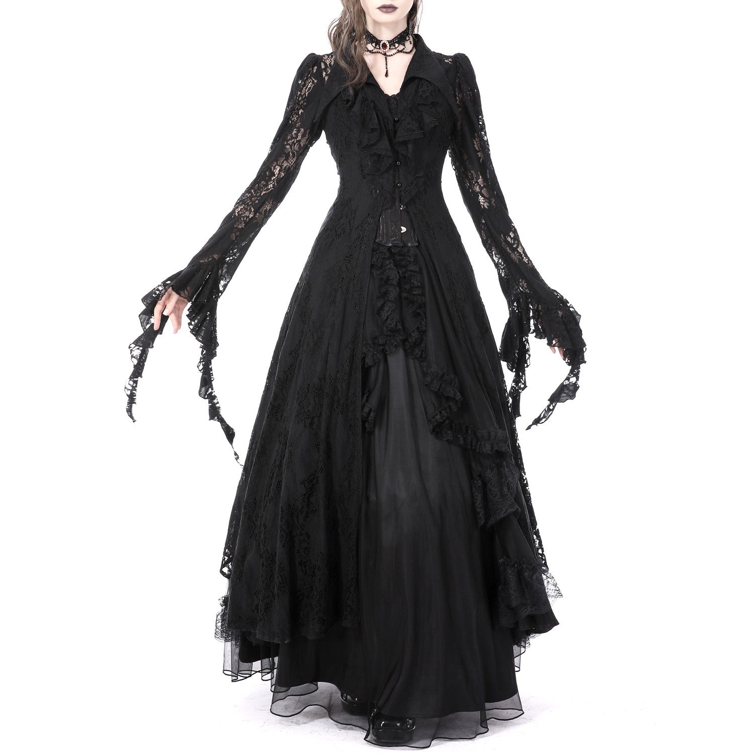 Zwarte Gotische Jurk, image size:1500x1500