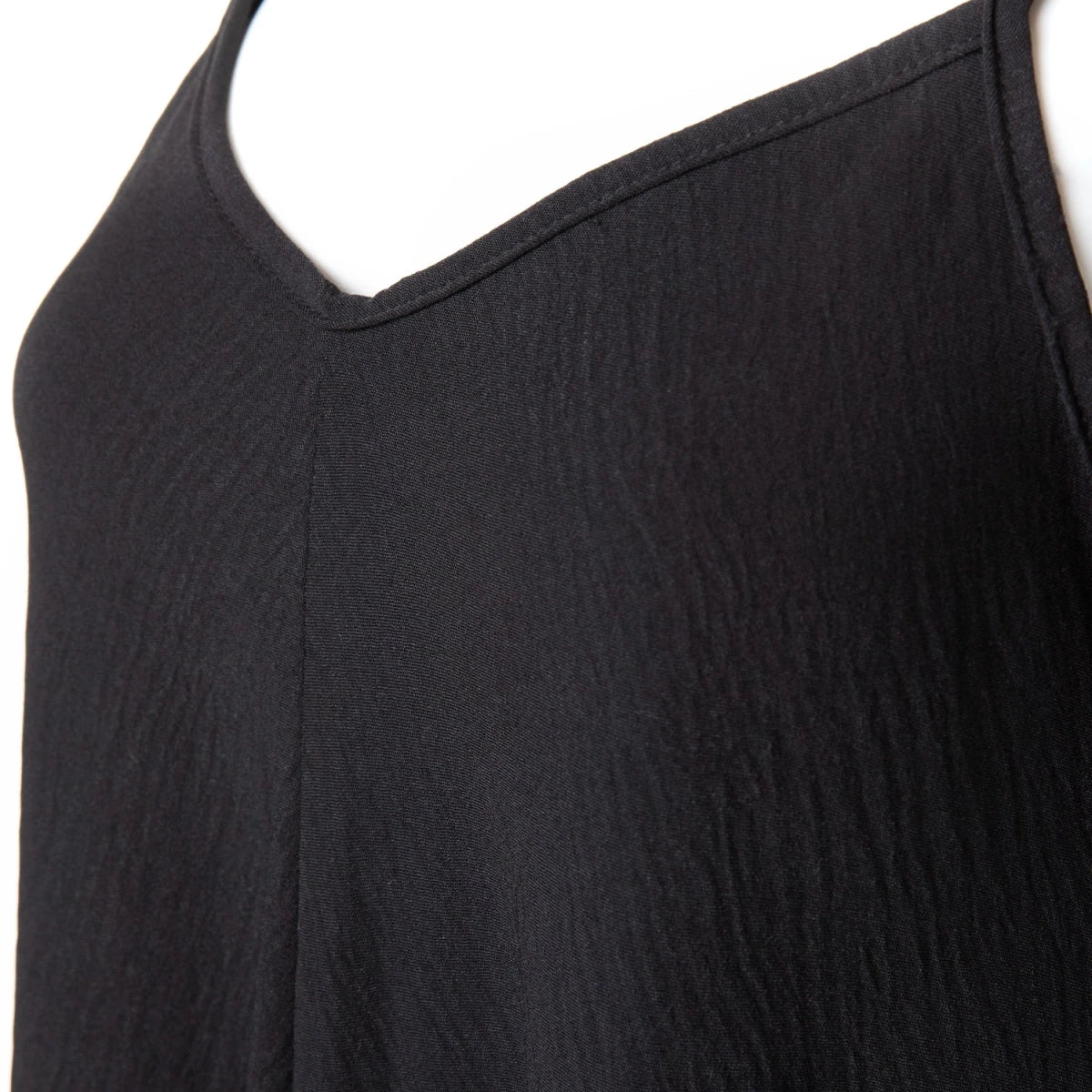 Vestido Negro Asimétrico de Tirantes Finos - Crazyinlove