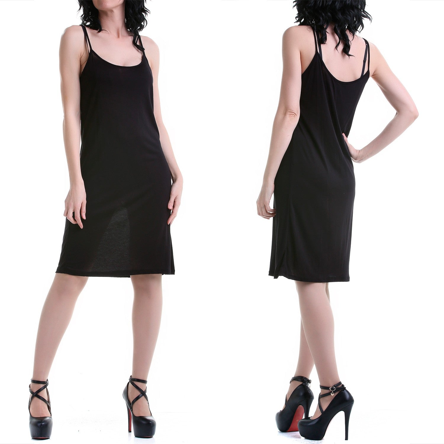 Vestido Negro de Tirantes - Crazyinlove