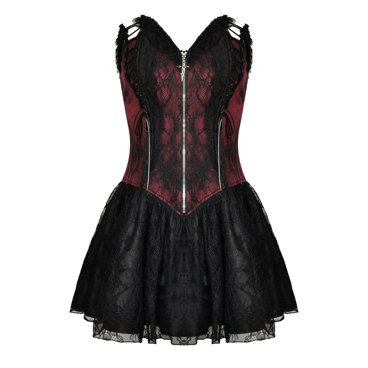 Vestido Rojo y Negro - Crazyinlove