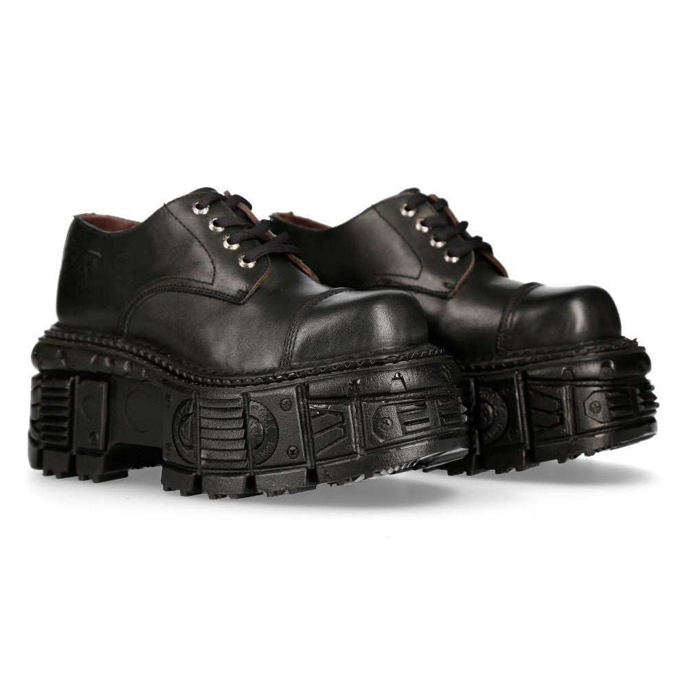Zapatos New Rock Negros con Plataforma Tank Rock - Crazyinlove