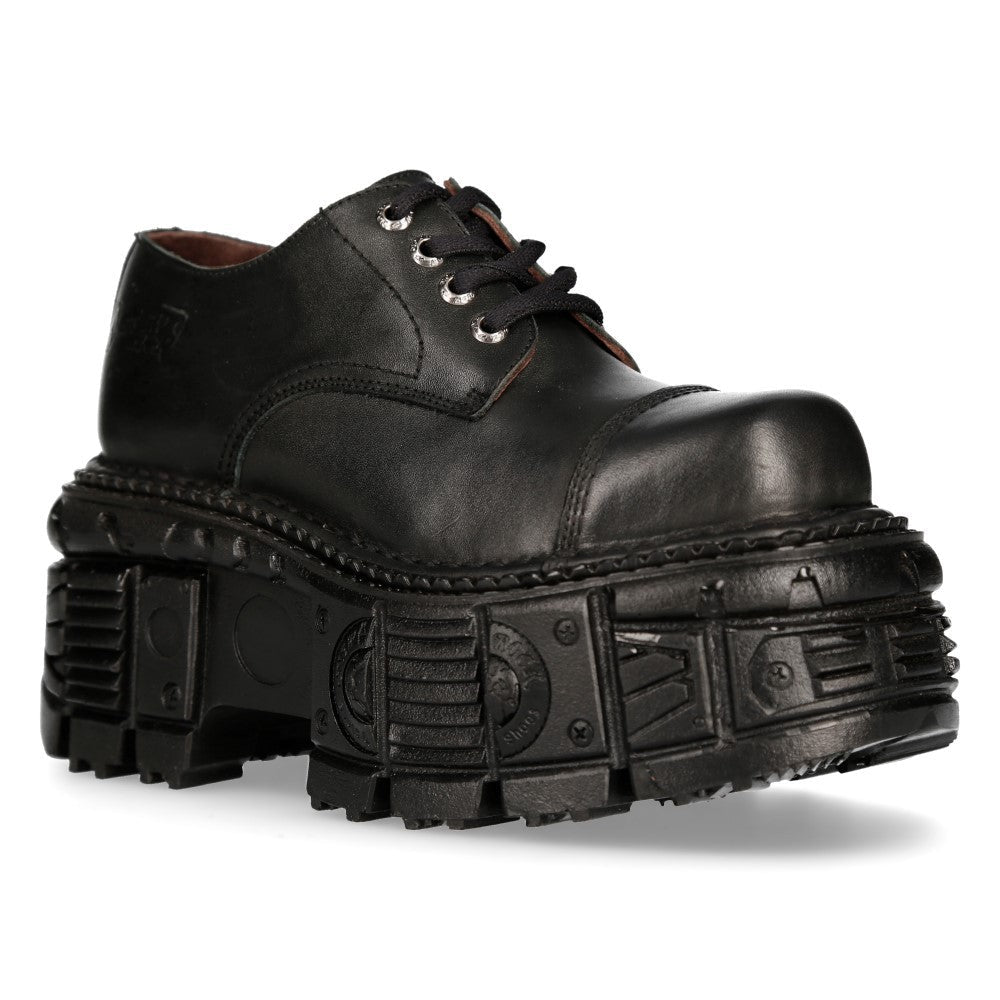 Zapatos New Rock Negros con Plataforma Tank Rock - Crazyinlove