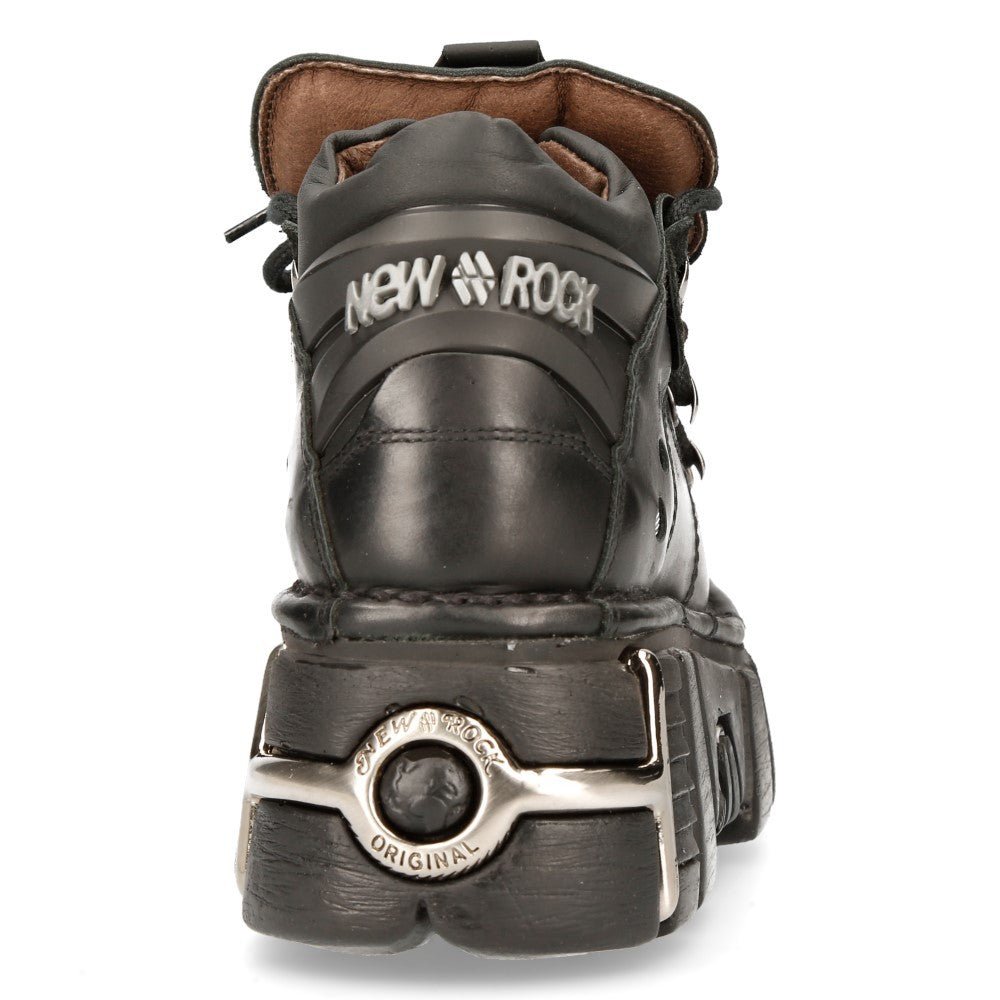 Zapatos New Rock Negros con Tachuelas y Plataforma Rock - Crazyinlove