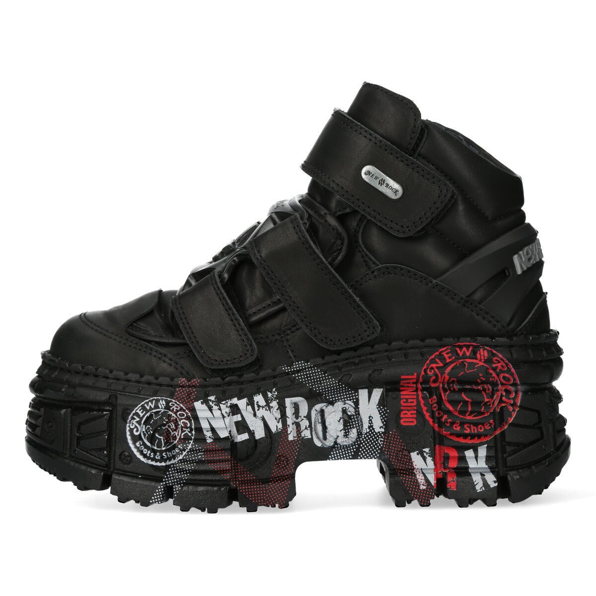 Rock Velcro Graphic Platform Boot